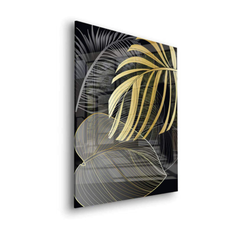 Tropische Blätter Acrylglasbild