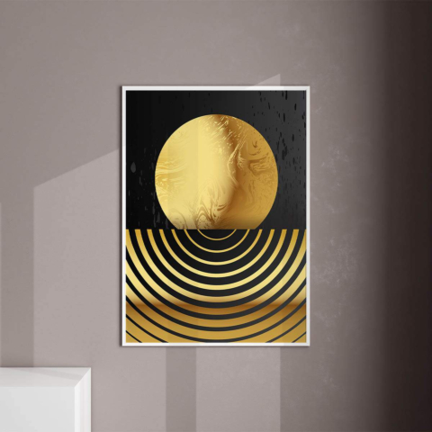 Goldene Kugel Leinwandbild